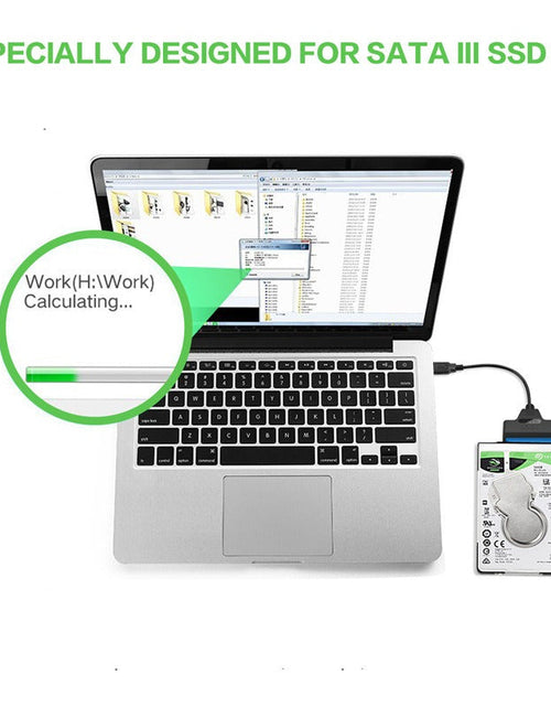 Load image into Gallery viewer, Type-C to SATA 2.5-inch portable hard drive converter with easy drive cable
