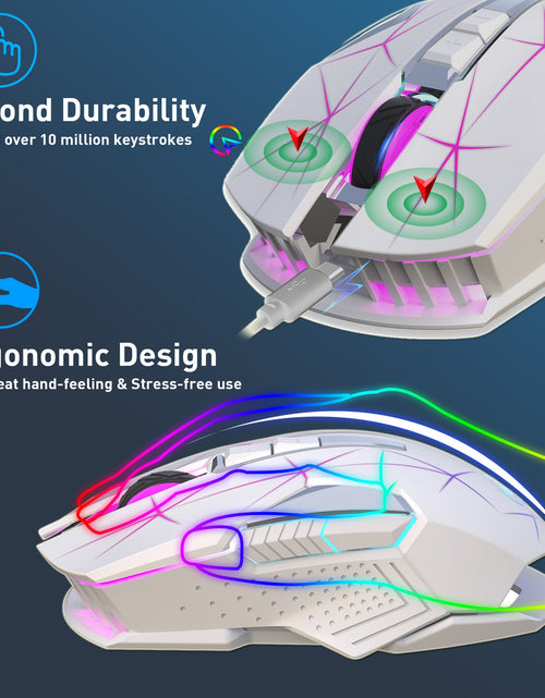 Load image into Gallery viewer, Wireless 2.4G Mouse, Home Office Business Laptop, 7-Color Colorful Backlight Mouse
