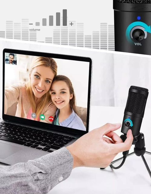 Load image into Gallery viewer, Professional USB Condenser Microphones For PC Computer Laptop Singing Gaming Streaming Recording Studio YouTube Video Microfon
