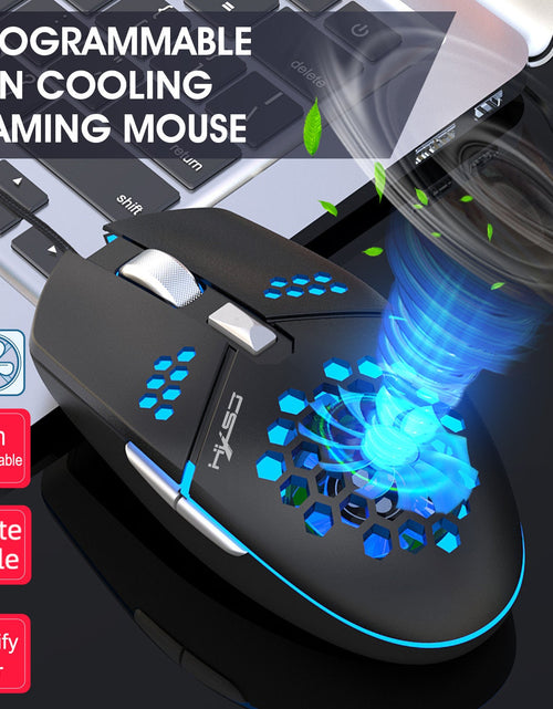 Load image into Gallery viewer, J400 new fan macro programming wired hole gaming mouse 8000dpi adjustable anti sweat design
