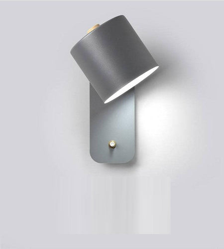 Nordic bedroom bedside lamp wall lamp study dining room corridor with switch wall lamp macaron LED minimalist wall lamp
