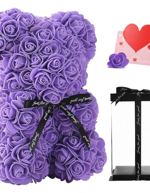 Load image into Gallery viewer, Mother's Day Gift 25cm Foam Flower Bear PE Rose Flower Bear PVC Gift Box Valentine's Day Cross-border Bestseller
