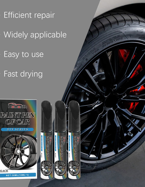 Load image into Gallery viewer, Black Car Wheel Scratches Repair Pen Car Paint Scratches Scratches Decontamination Repair Paint Pen
