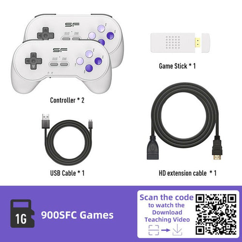 Load image into Gallery viewer, SFC Classic Retro Gaming Console Super SNES Wireless Doubles HD Gaming Console Y2 SF Mini Gaming Console
