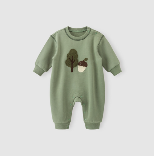 Load image into Gallery viewer, Fleece jumpsuit cute baby boy and girl clothes climbing clothes outdoor warm clothes
