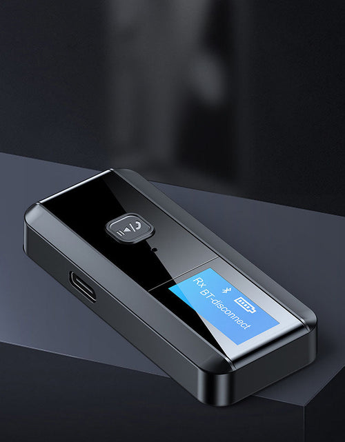 Load image into Gallery viewer, LCD display screen Bluetooth 5.0 receiver transmitter 2-in-1 audio adapter computer TV speaker
