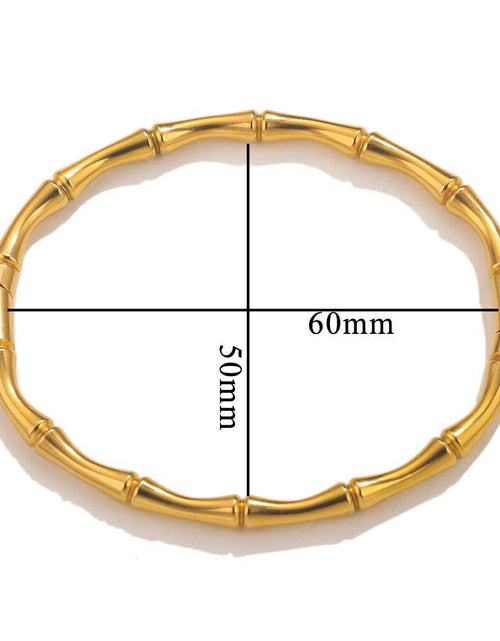 Load image into Gallery viewer, Fashion bamboo titanium steel bracelet female summer niche cold style ins stainless steel retro bamboo jewelry
