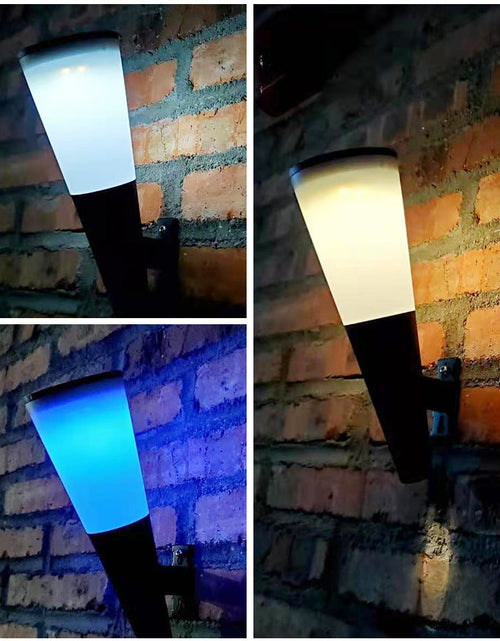 Load image into Gallery viewer, Solar Wall Light Colorful Outdoor Garden Light Landscape Light Garden Light Solar Warm White Two-color Light
