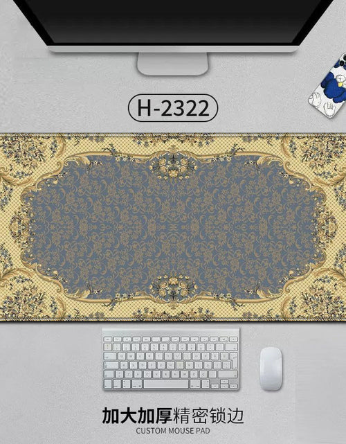 Load image into Gallery viewer, Large Persian Mouse Pad Office Carpet MousePad Natural Rubber Lockedge Anti Slip Desk Mat Laptop Office Game Accessories Pad
