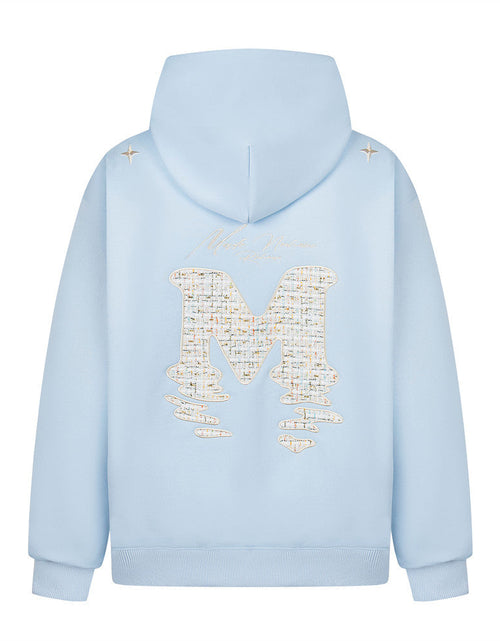 Load image into Gallery viewer, Alphabet patch embroidered hooded sweatshirt
