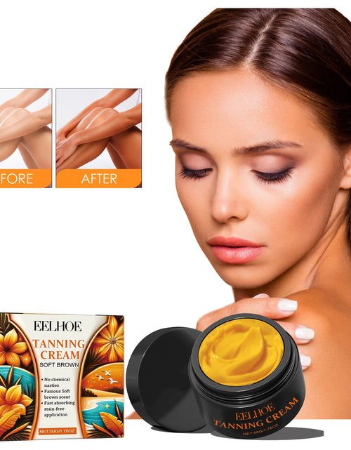 Load image into Gallery viewer, EELHOE Tanning Cream, Outdoor Beach Tanning Help Wheat Tan Moisturizing Black Lotion
