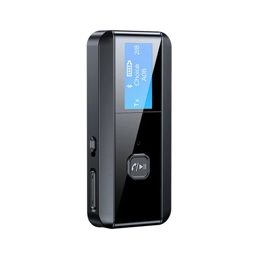Load image into Gallery viewer, LCD display screen Bluetooth 5.0 receiver transmitter 2-in-1 audio adapter computer TV speaker
