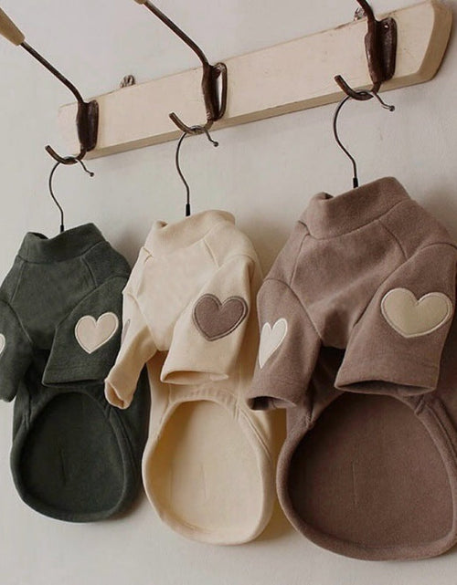 Load image into Gallery viewer, Teddy Bear York Sharberd Velvet Hoodie Pet Love Embroidery Warm Clothes
