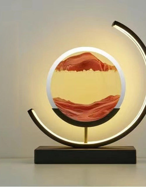 Load image into Gallery viewer, LED Flowing Sand Painting Lamp: Night Light for Home (Gift Option)
