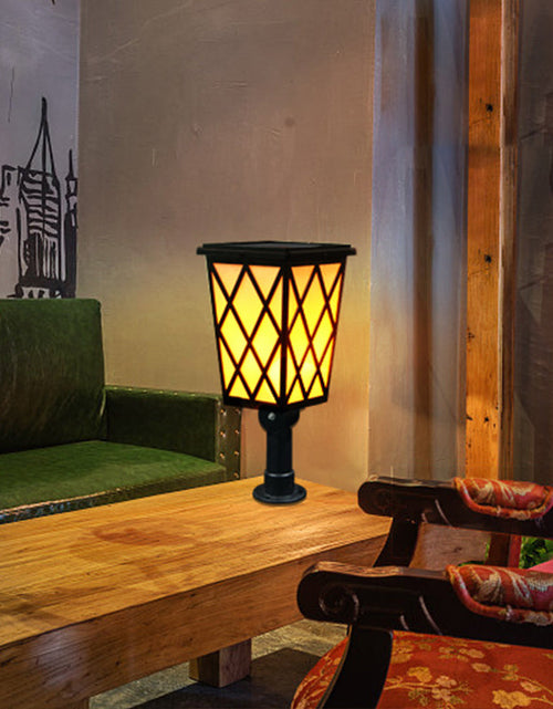 Load image into Gallery viewer, New Solar LED Flame Light Outdoor Villa Garden Lawn Floor Lamp Solar Garden Wall Lamp

