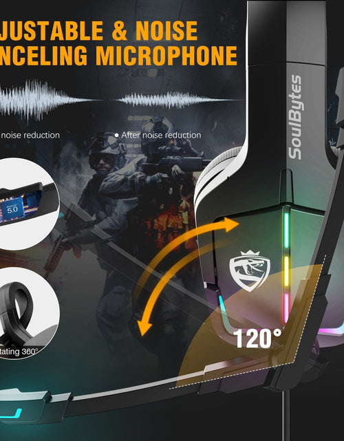 Load image into Gallery viewer, S12 Head mounted gaming headset wired RGB computer gaming headset PS4 headset
