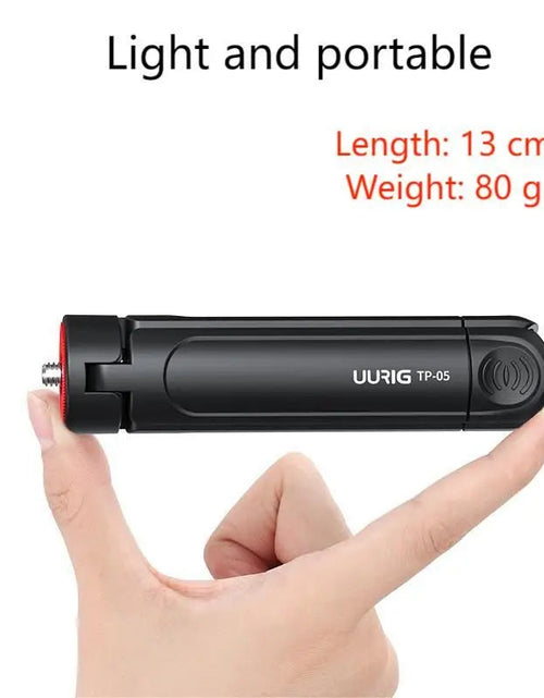 Load image into Gallery viewer, Introduction to Mobile Photography uurig TP-05 Mini Extended Tripod with Phone Clip Tripod
