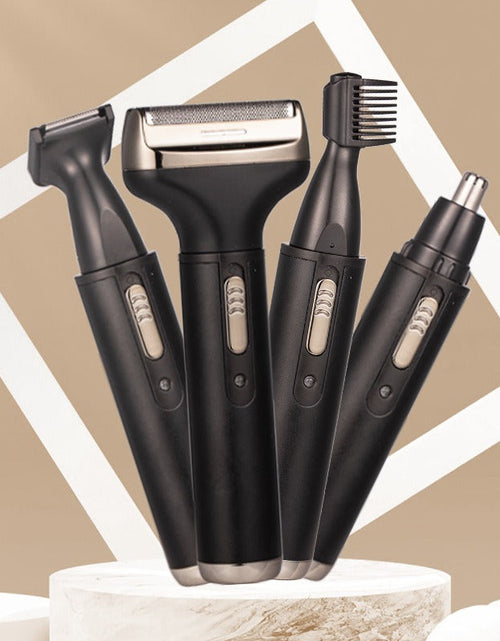 Load image into Gallery viewer, New Men's 4 in 1 Electric Razor Nose Hair Sideburns Knife Trimmer Eyebrow Grooming Set Compound
