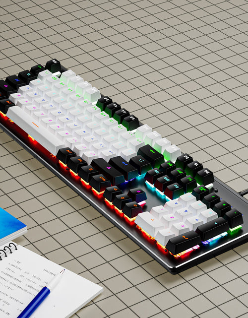 Load image into Gallery viewer, K880 wired mechanical keyboard customized hot swappable office computer 104 key e-sports game
