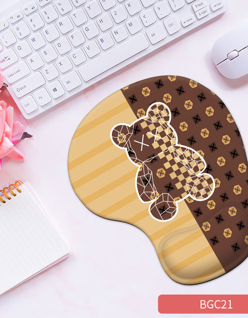 Load image into Gallery viewer, Silicone wrist mouse pad female comfortable computer soft non-slip hand rest pad thick non-slip wrist rest cute game pad
