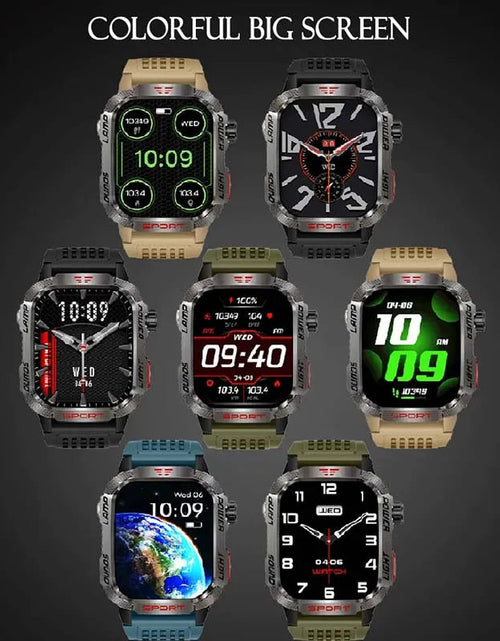 Load image into Gallery viewer, GZYR 2.01" Screen Smart Watch Men Bluetooth Call 600 mAh Sports Waterproof Heart rate Blood Oxygen SmartWatch For Huawei Xiaomi
