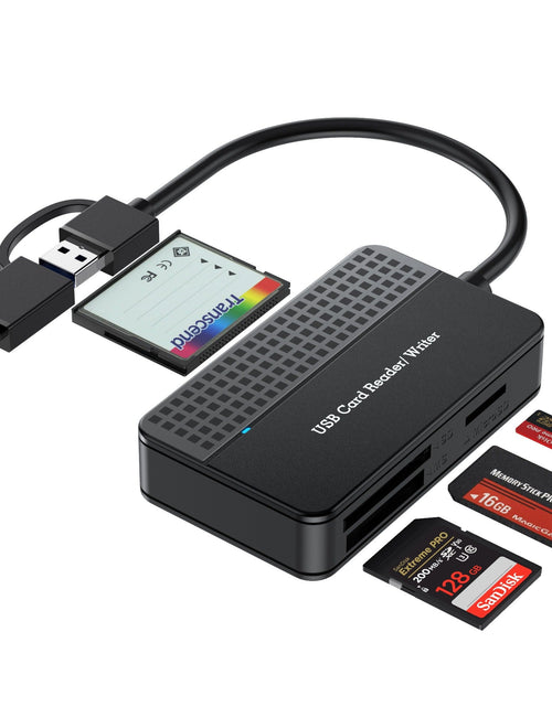 Load image into Gallery viewer, USB 3.0 Four in One USB 3.1 CF SD TF MS Memory Card/DSLR Camera Card Reader Type-c
