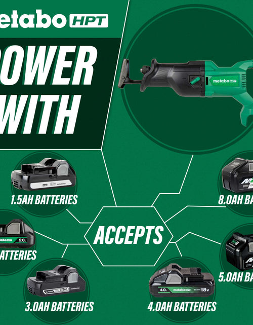 Load image into Gallery viewer, Metabo HPT CR18DBQ4M 18V MultiVolt Cordless Reciprocating Saw (Tool Body Only)
