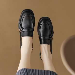 Load image into Gallery viewer, Women’s Round Toe Slip-On Casual Shoes – Low Heel Comfort
