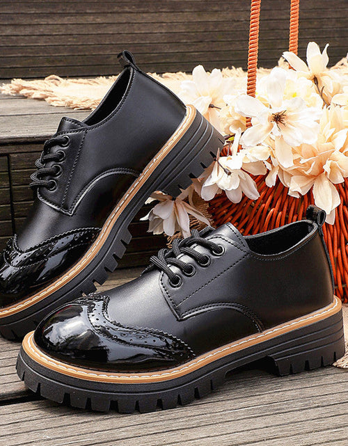 Load image into Gallery viewer, Round Toe Flatheeled Laceup Pumps For Women
