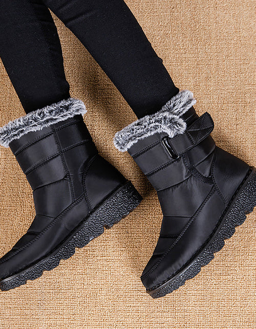 Load image into Gallery viewer, Women’s Waterproof Plush Snow Boots
