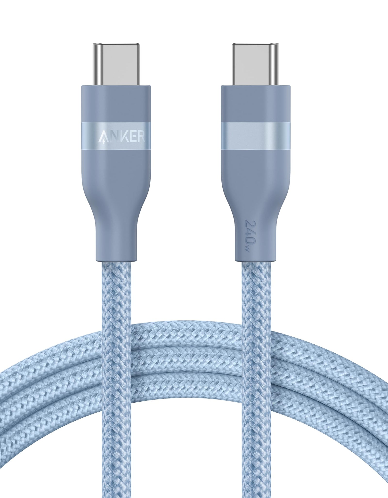 Anker USB-C to USB-C Cable (3 ft / 6 ft, 240W, Upcycled-Braided)