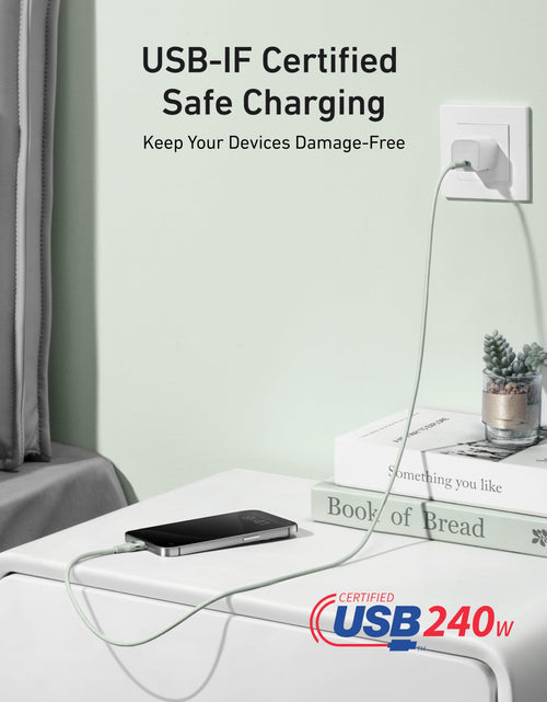 Load image into Gallery viewer, Anker USB-C to USB-C Cable (3 ft / 6 ft, 240W, Upcycled-Braided)
