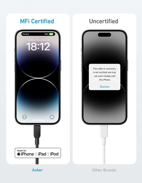 Load image into Gallery viewer, Anker <b>310</b> USB-C to Lightning Cable (6 ft, 2-Pack)
