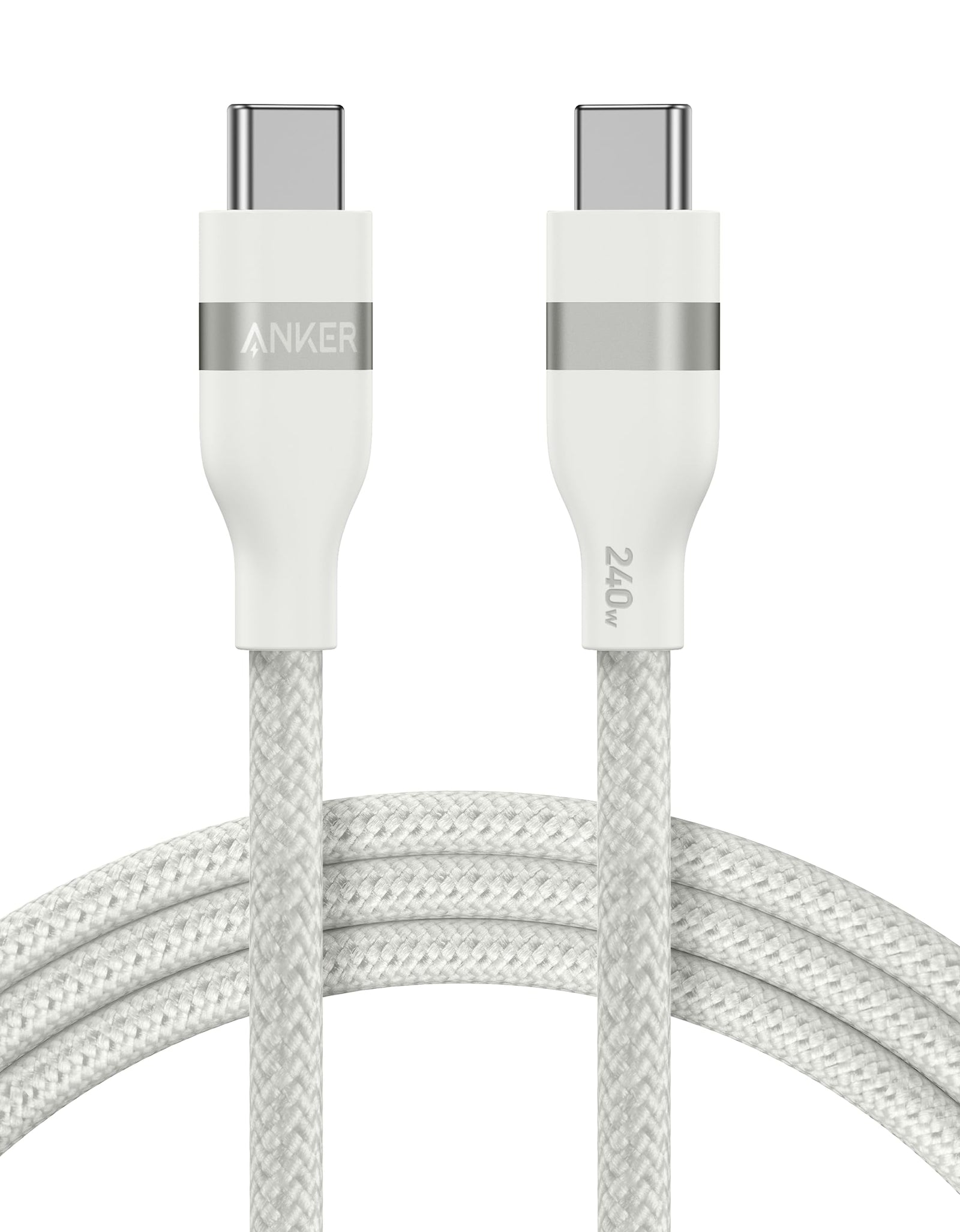 Anker USB-C to USB-C Cable (3 ft / 6 ft, 240W, Upcycled-Braided)