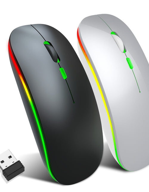 Load image into Gallery viewer, 2.4G Colorful Luminous Wireless Mouse Silent Laptop Desktop Office Mouse
