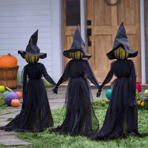 Load image into Gallery viewer, Halloween Light-Up Witches Ghost Halloween Decoration Horror Props Creepy Skeleton For Halloween Decoration Voice Control
