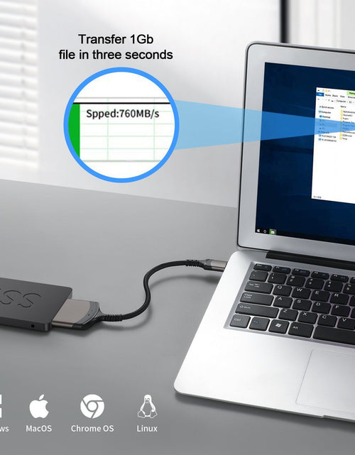 Load image into Gallery viewer, USB 3.0 to SATA Easy Drive Cable Serial Hard Disk 2.5-inch Mobile Hard Disk Adapter Cable USB Aluminum Alloy Shell
