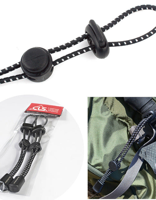 Load image into Gallery viewer, Outdoor hiking backpack with external climbing poles rope buckle fixed buckle elastic rope binding buckle equipment hanging rope

