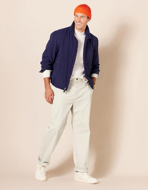Load image into Gallery viewer, Amazon Essentials Men's Classic-Fit Flat-Front Chino Pant Stone Size 35x34
