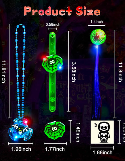 Load image into Gallery viewer, Grastfu 84 PCS Halloween Glow In The Dark Toys Party Favors Bulk Set
