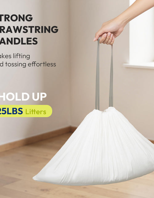 Load image into Gallery viewer, KeenEcho Cat Litter Box Liners Drawstring Large 20 Count Recycled Plastic
