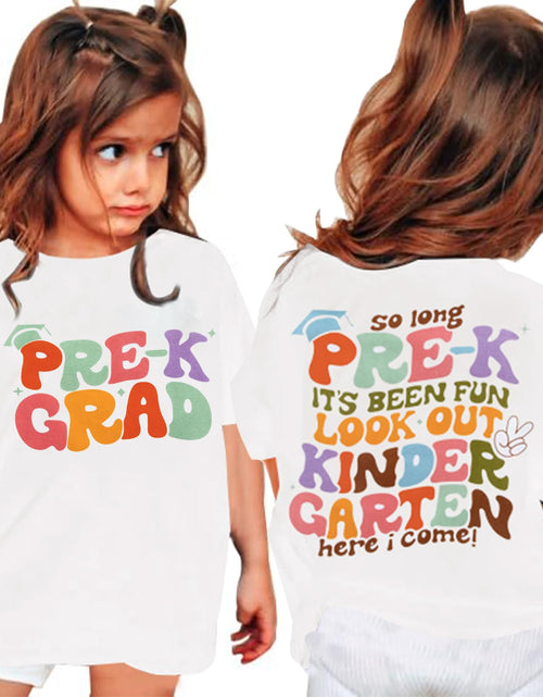 Load image into Gallery viewer, BANGELY Pre-K Graduation Shirt Toddler Kids Last Day School 2026 White Size 4-5T
