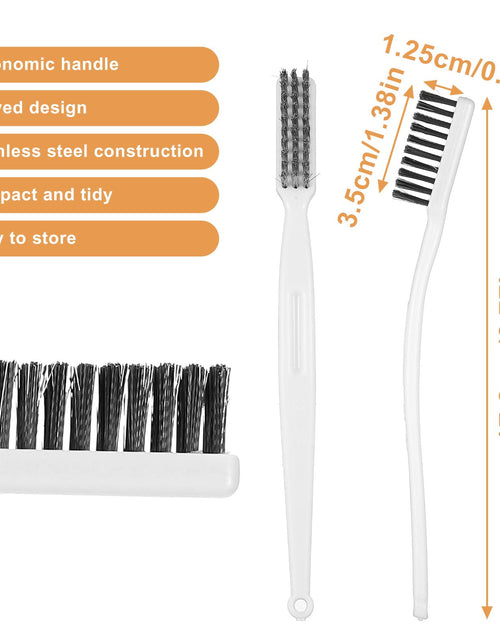 Load image into Gallery viewer, Yolev 5Pcs Stainless Steel Wire Brushes Heavy-Duty Curved Handle Cleaning

