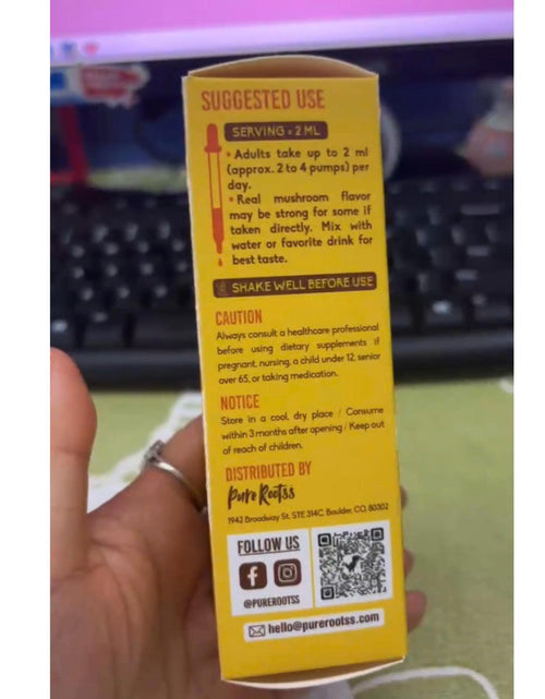 Load image into Gallery viewer, BestBy04/27 PureRootss Mushroom Complex Liquid Drop 1500MG 2 Fl Oz Pack 2
