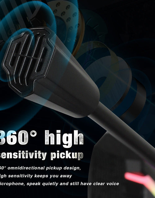 Load image into Gallery viewer, New desktop RGB luminous condenser microphone live broadcast shouting microphone gaming microphone
