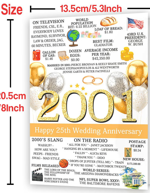 Load image into Gallery viewer, Hongshan 25th Wedding Anniversary Card for Couple Vintage hs-235

