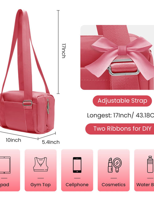 Load image into Gallery viewer, MEXS Mini Waterproof Gym Tote Bag for Women Small Rose Sports Duffel
