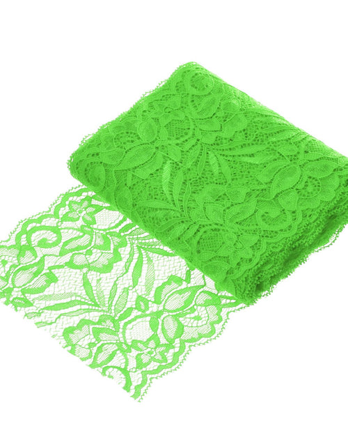 Load image into Gallery viewer, MECCANIXITY 6 Inch Lace Ribbon Floral Trim 5 Yard Green Sewing Craft Decor
