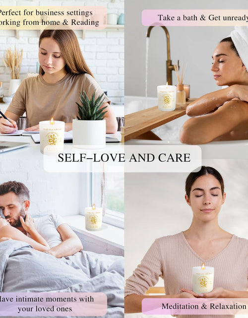 Load image into Gallery viewer, Suhctuptx Zodiac Lavender Scented Soy Candles Healing Crystals Fire Signs Small
