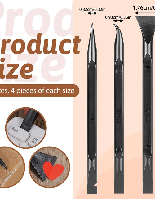 Load image into Gallery viewer, Prasacco 12 Pcs Plastic Scraper Tool Multi-Purpose Pen-Shaped Black

